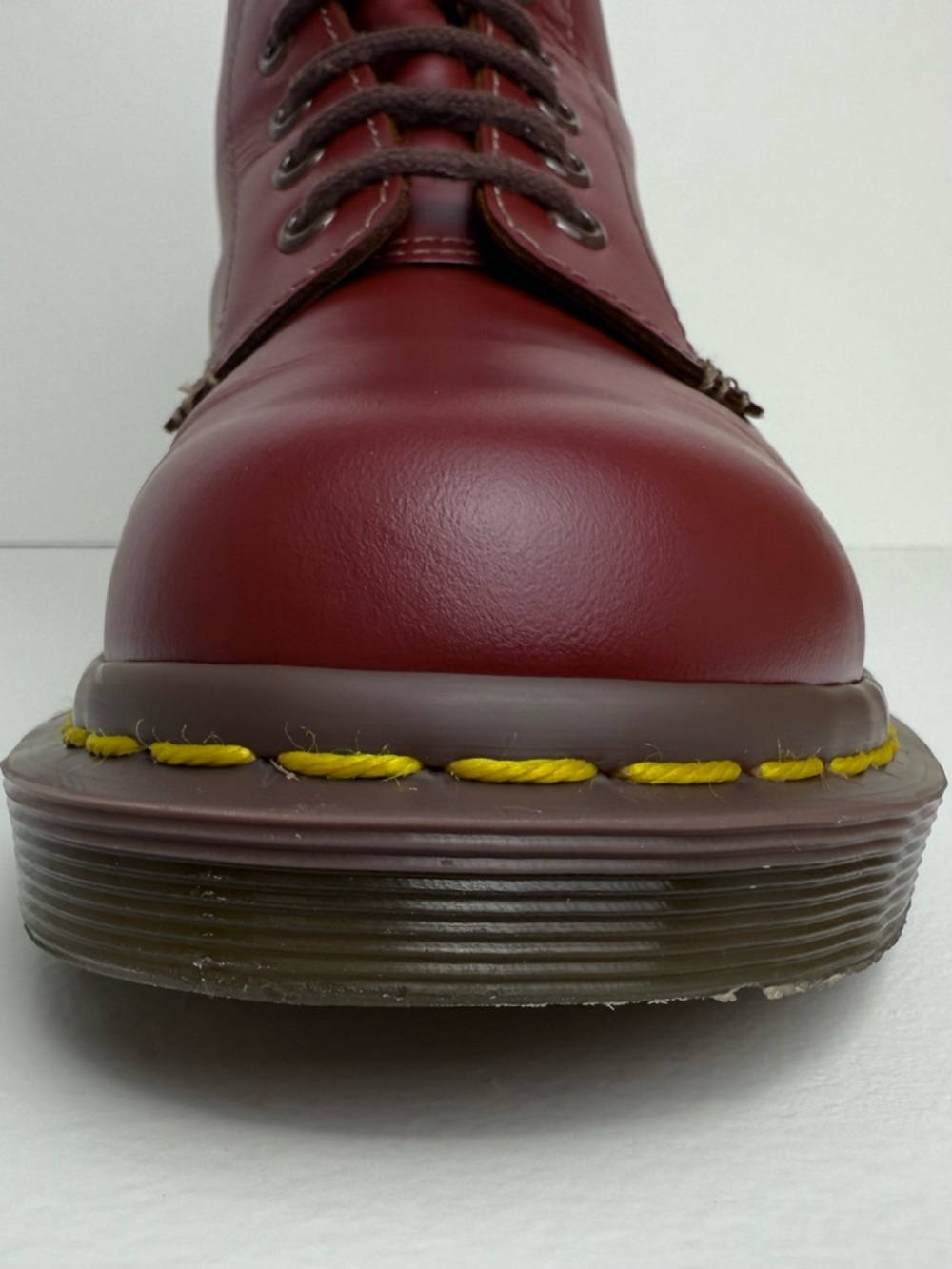 Dr. Martens 1460 Made in England Oxblood Red Quilon Leather Lace Up Boots UK 5 - Picture 9 of 17